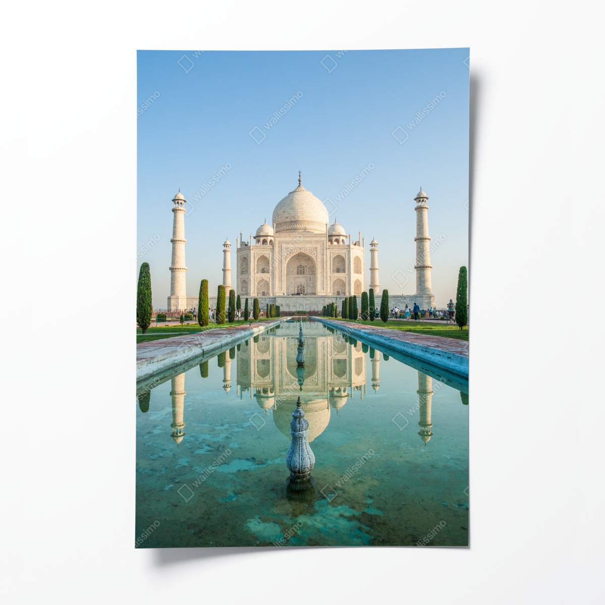 Poster Taj Mahal spiegelung im morgendlichen licht – Wallnifity®