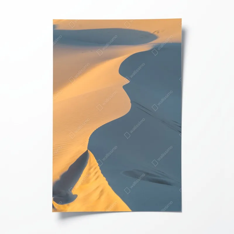 Poster weißer marmor mit goldenen adern – Wallnifity®