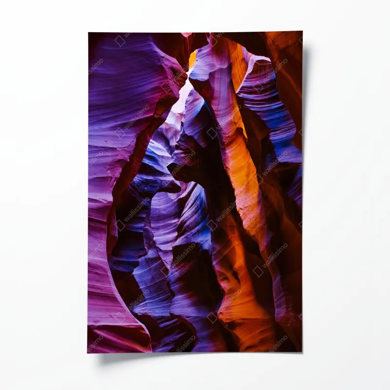 Poster verspieltes rosa flamingo-muster – Wallnifity®