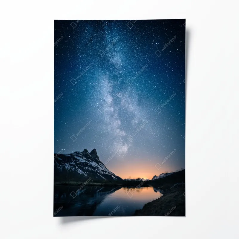 Poster sonnige skyline von Rom mit kuppeln – Wallnifity®