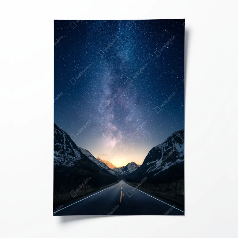 Poster dramatische küstenklippen mit meerblick – Wallnifity®