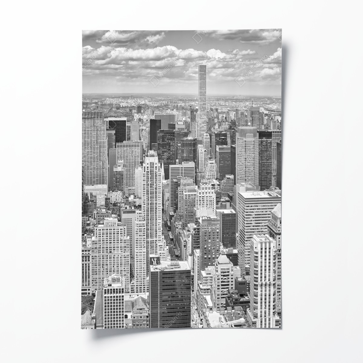 Poster panorama von New York in schwarzweiß – Wallnifity®