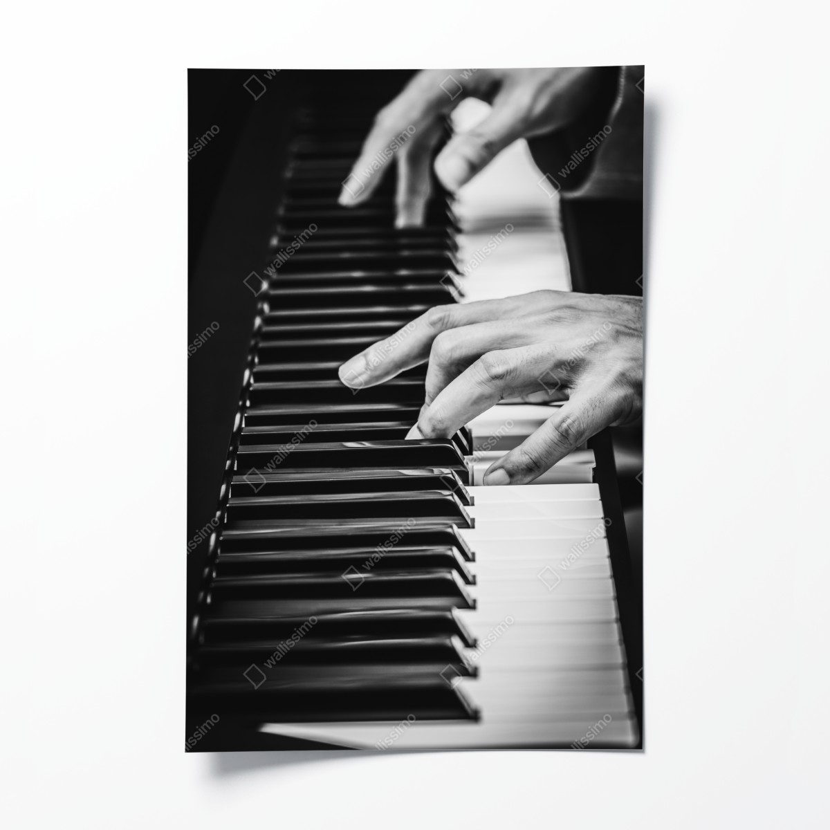 Poster hände am klavier in bewegung – Wallnifity®