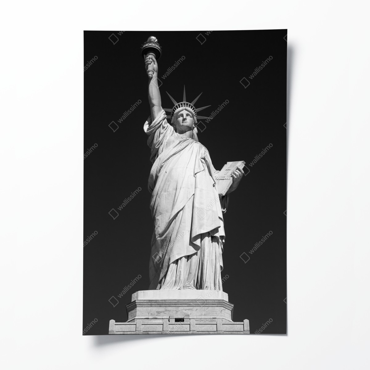 Poster Freiheitsstatue in monochrom – Wallnifity®