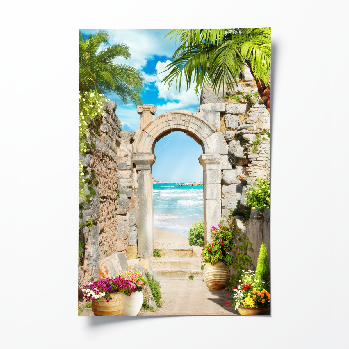 Poster sonniger bogen zum meer – Wallnifity®