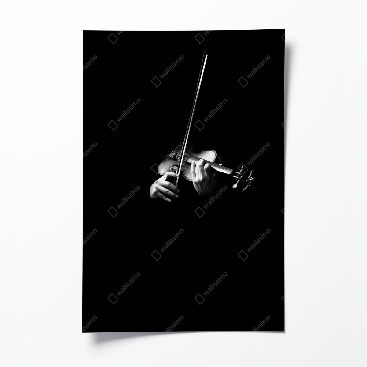 Poster geige in monochrom – Wallnifity®