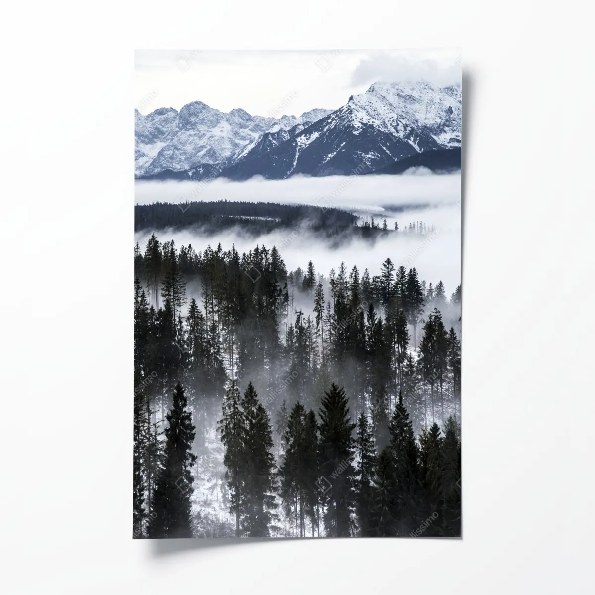 Poster Tatra im winternebel – Wallnifity®