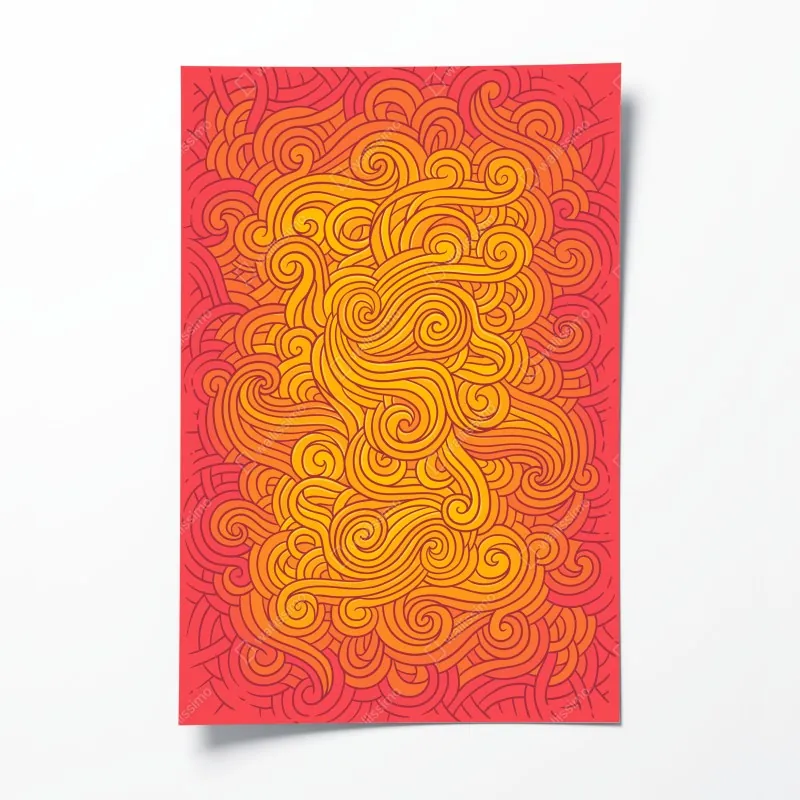 Poster zartes magnolienmuster in sanftem rosa – Wallnifity®