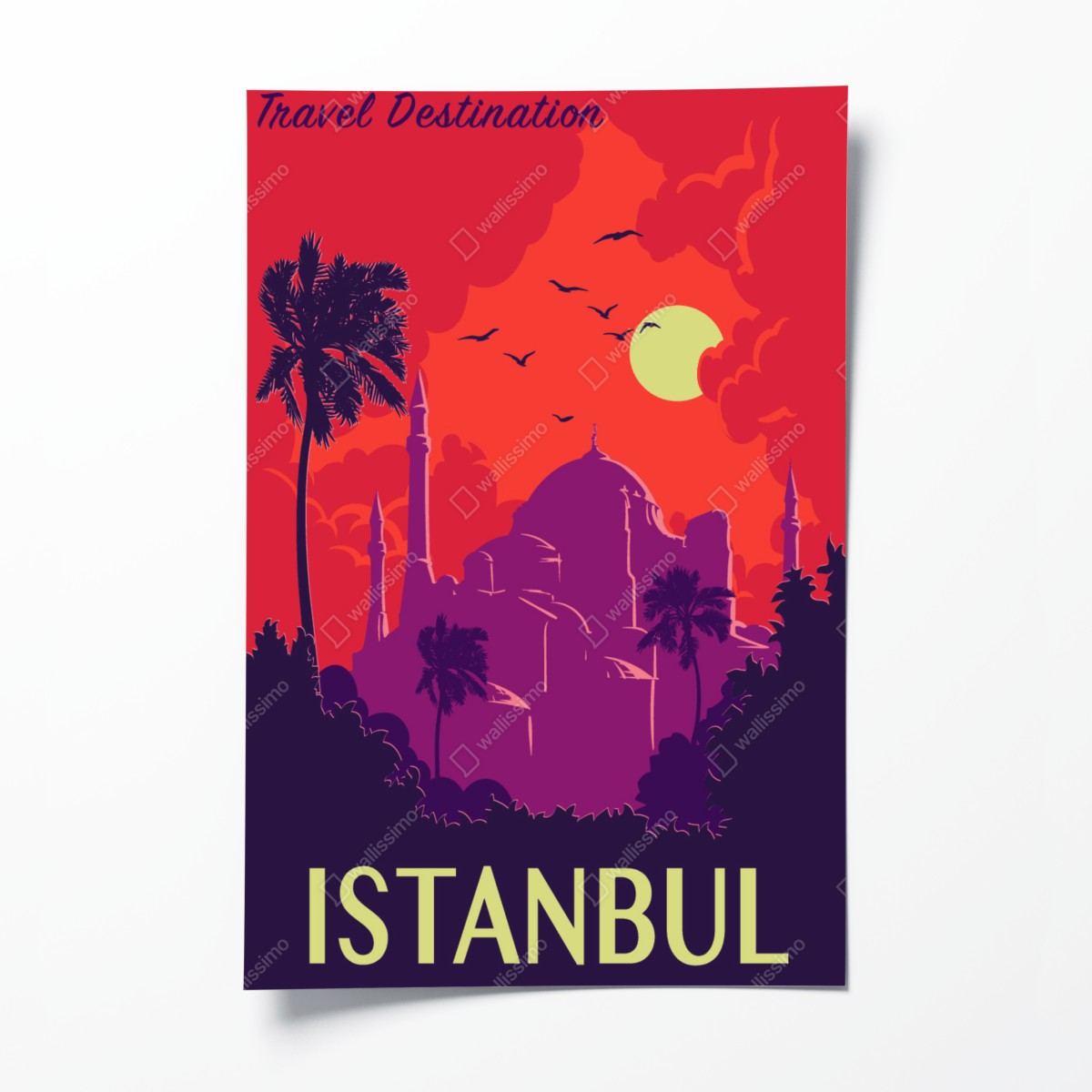 Poster sonnenuntergang über Istanbul – Wallnifity®