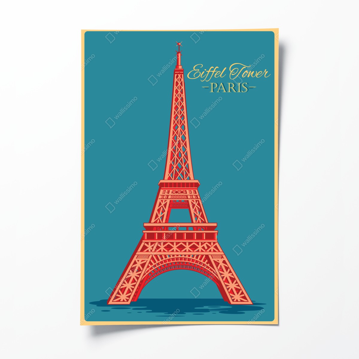 Poster vintage Eiffelturm kunst — Paris – Wallnifity®