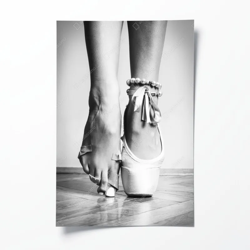 Poster weiße betonfassade im geometrischen muster – Wallnifity®