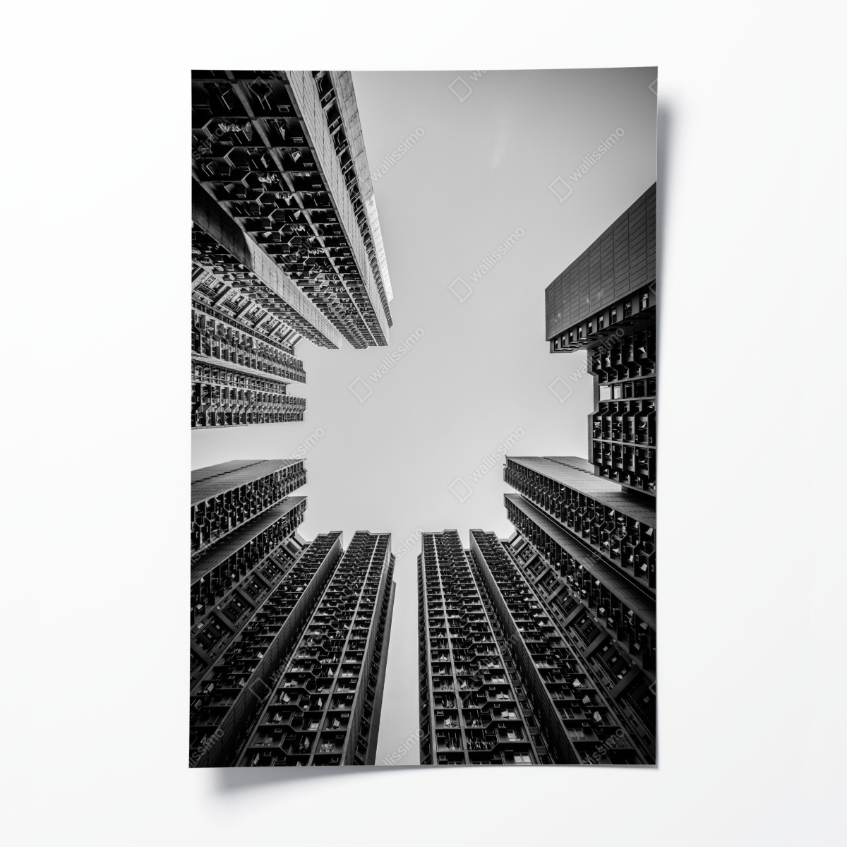 Poster städtische perspektive hochhäuser – Wallnifity®