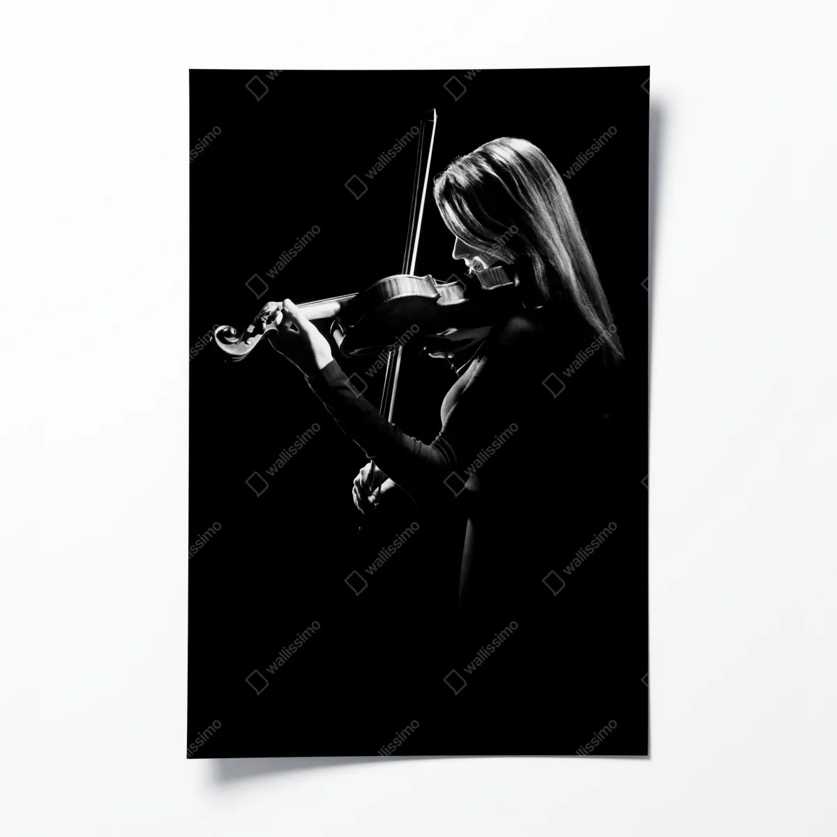 Poster elegante geigerin silhouette – Wallnifity®