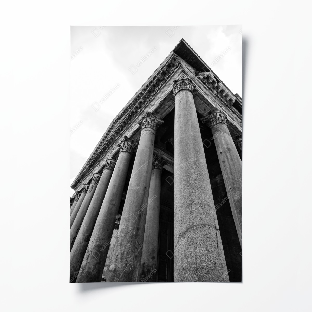 Poster majestätische säulen des Pantheon in Rom – Wallnifity®