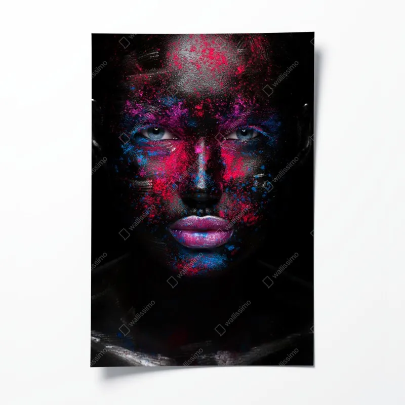 Poster ruhige winterliche fjordlandschaft in Reine, Lofoten – Wallnifity®