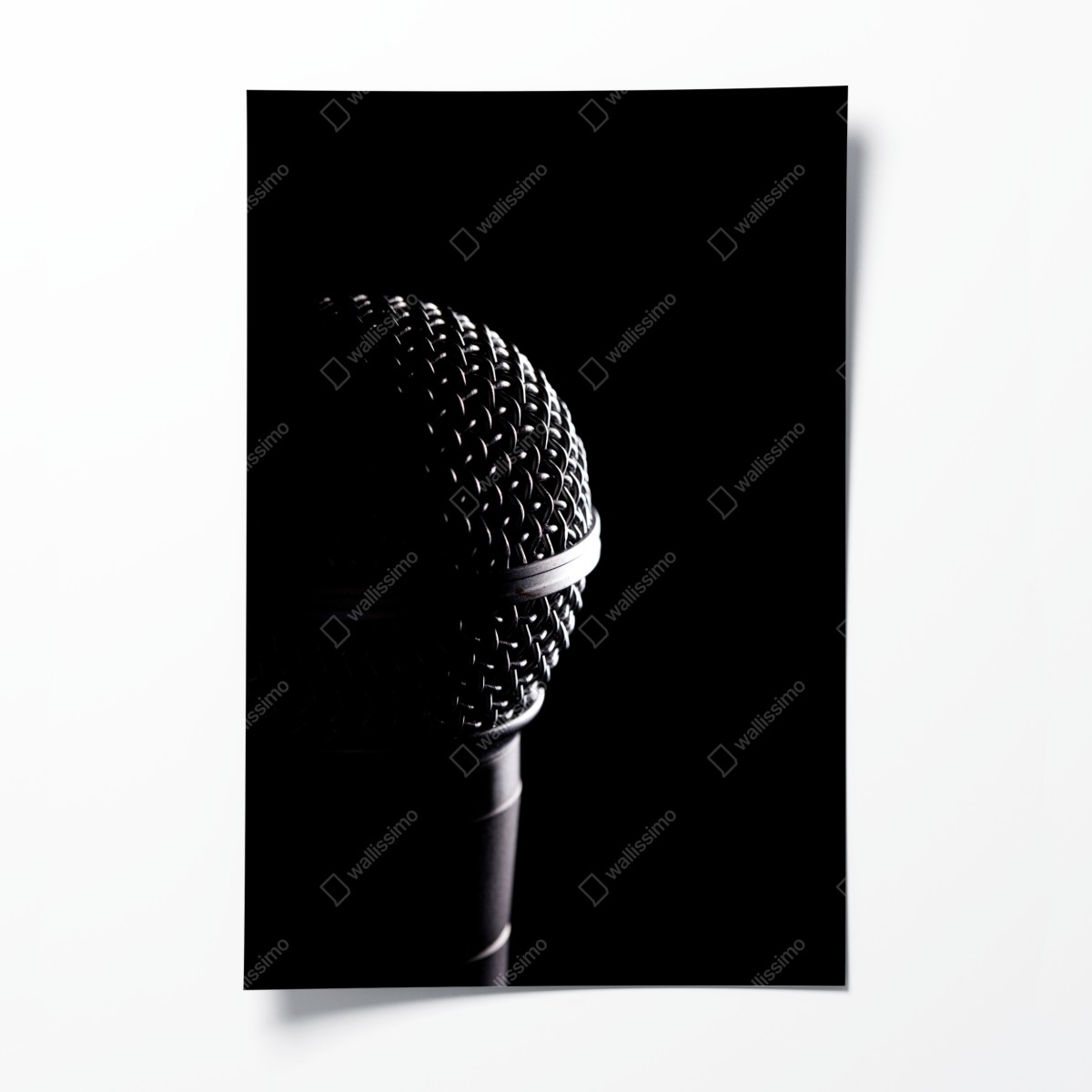 Poster dramatische mikrofon-nahaufnahme – Wallnifity®