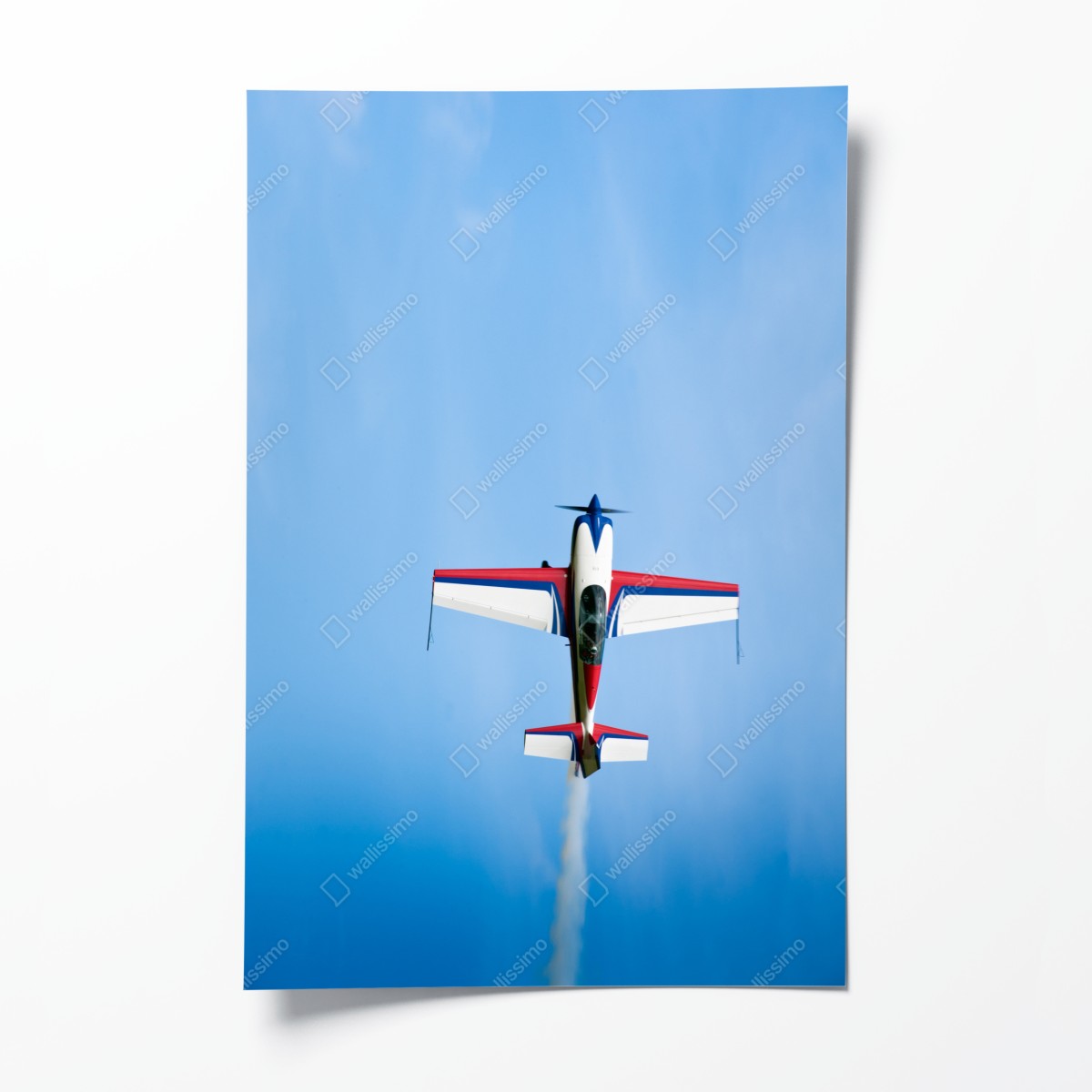 Poster kunstflugzeug im vertikalen aufstieg – Wallnifity®