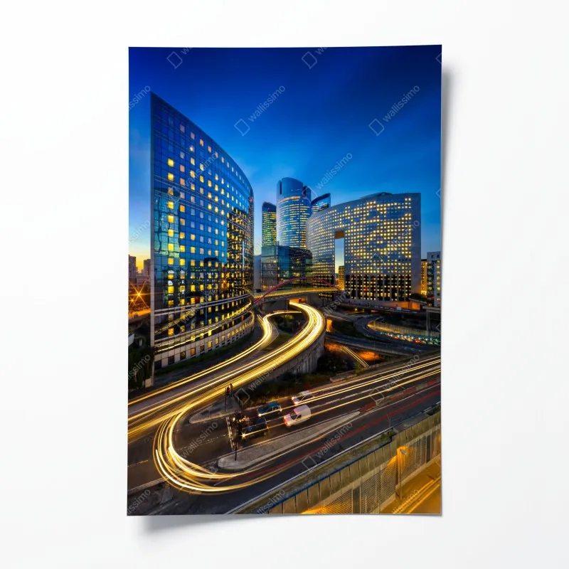 Poster türkisfarbenes küstenpanorama – Wallnifity®