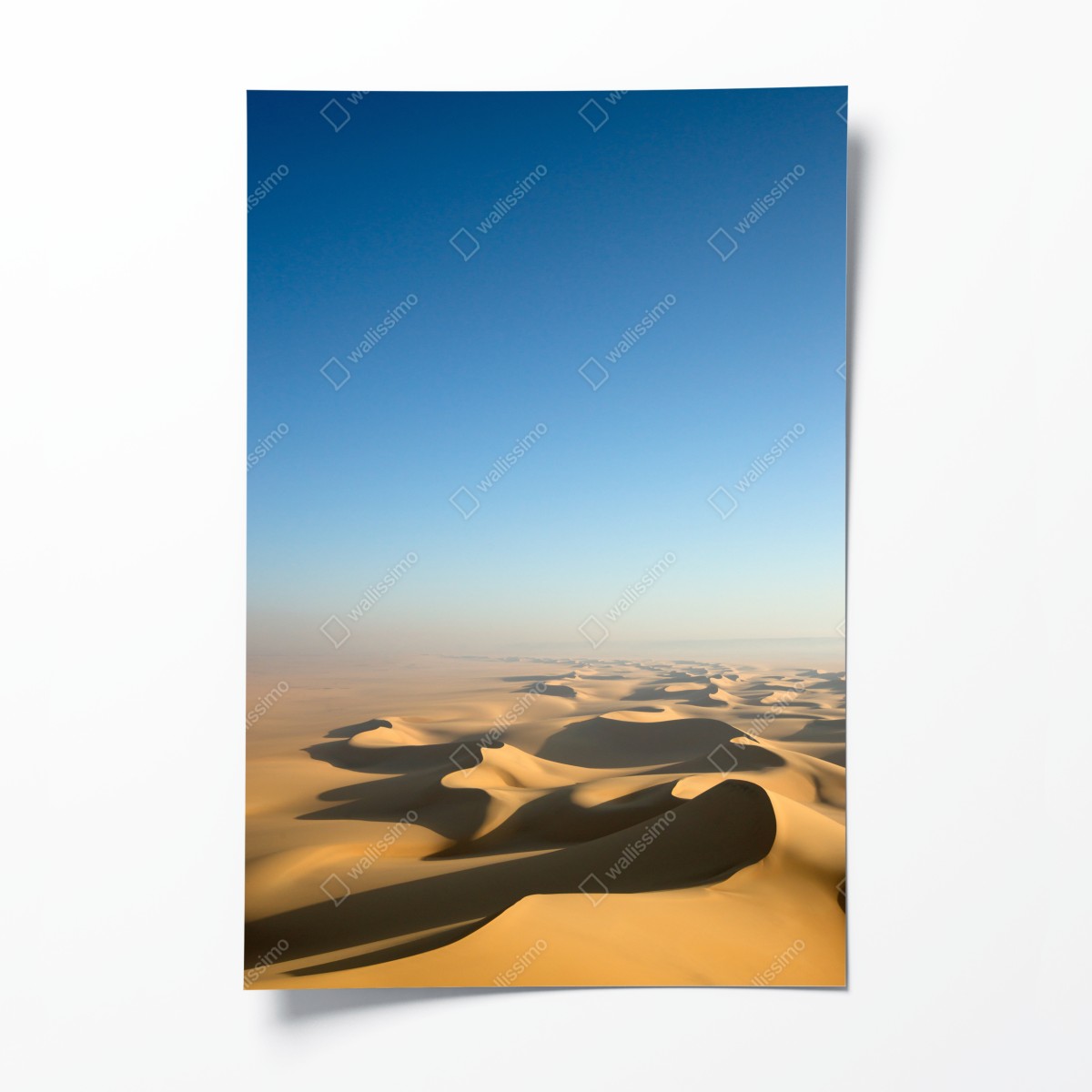 Poster endlose wüstendünen unter blauem himmel – Wallnifity®