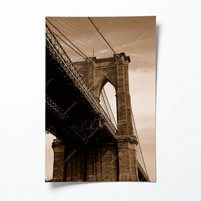 Poster türkisfarbener wasserfall im üppigen wald – Wallnifity®