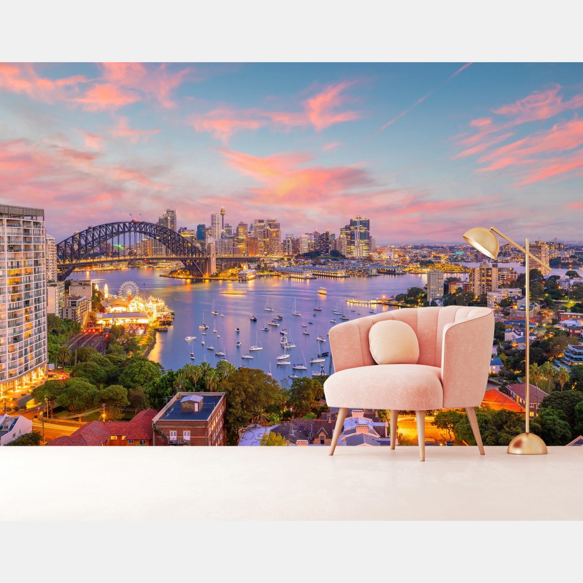 Fototapete sonnenuntergang über Sydney – Wallnifity®