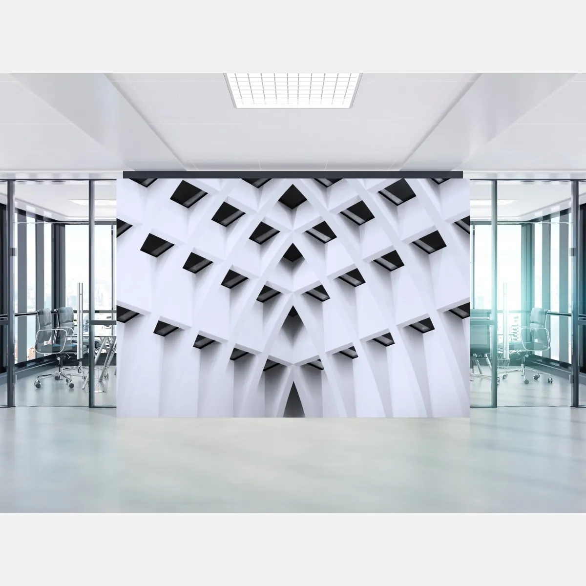 Fototapete geometrisches gewölbtes deckenmuster – Wallnifity®