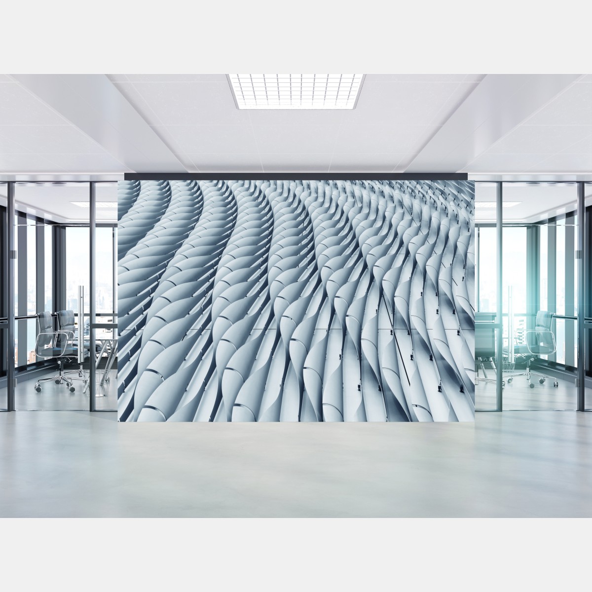 Fototapete abstraktes architektonisches fasadenmuster – Wallnifity®