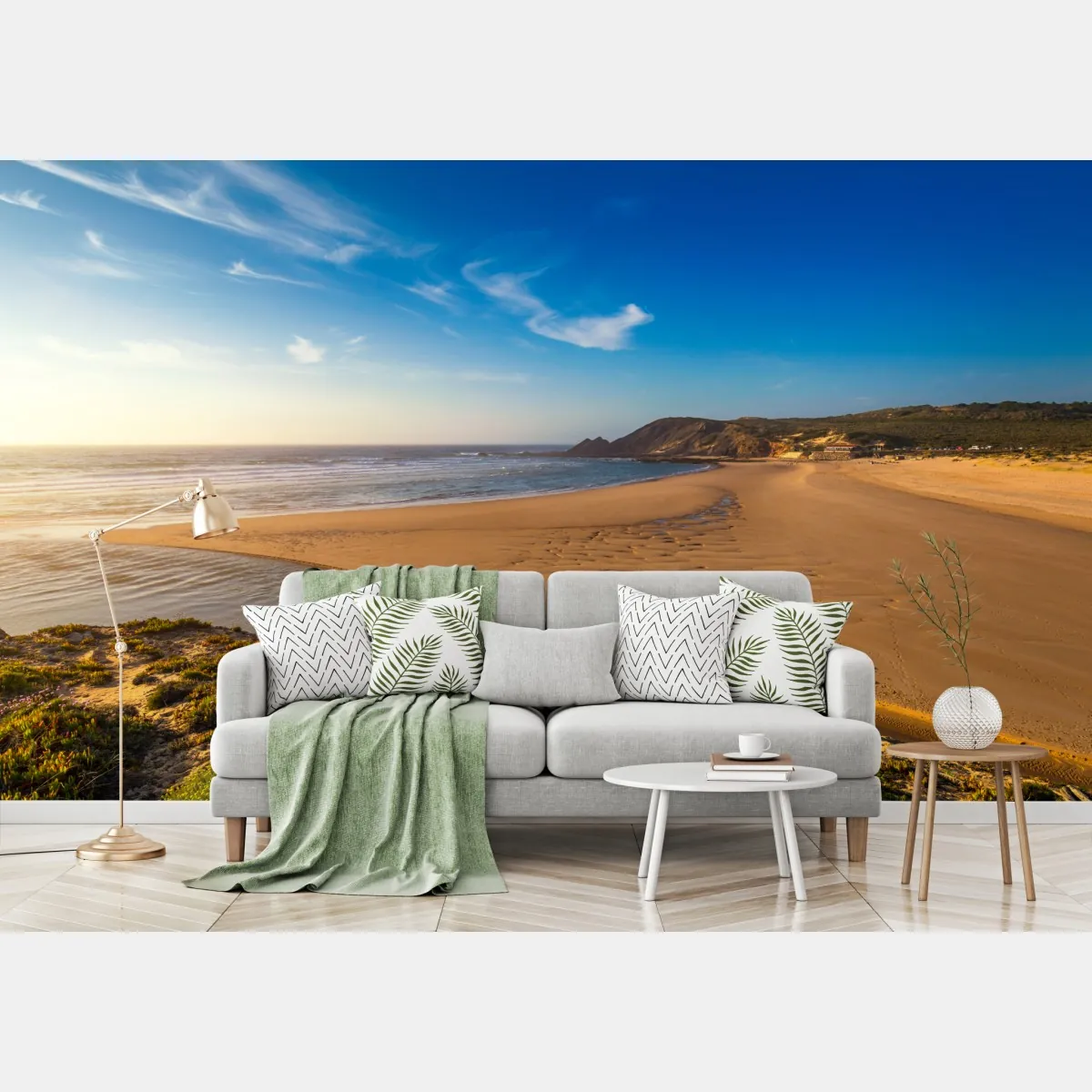 Fototapete Praia da Amoreira panoramablick – Wallnifity®