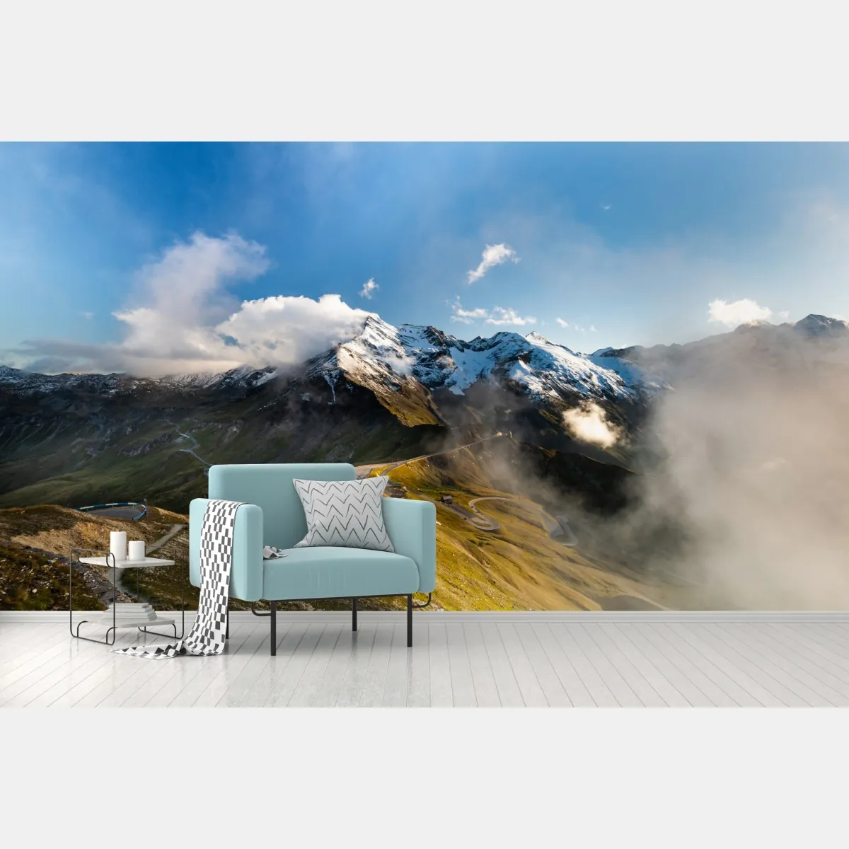 Fototapete Grossglockner panoramastraße in den Alpen – Wallnifity®