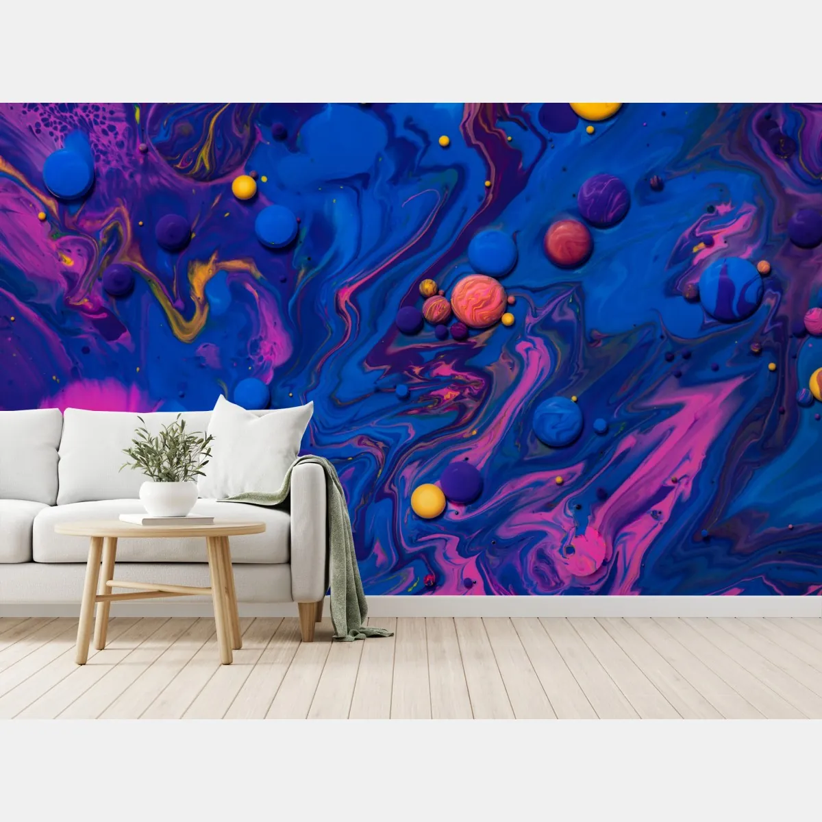 Fototapete lebendige kosmische farbwirbel – Wallnifity®