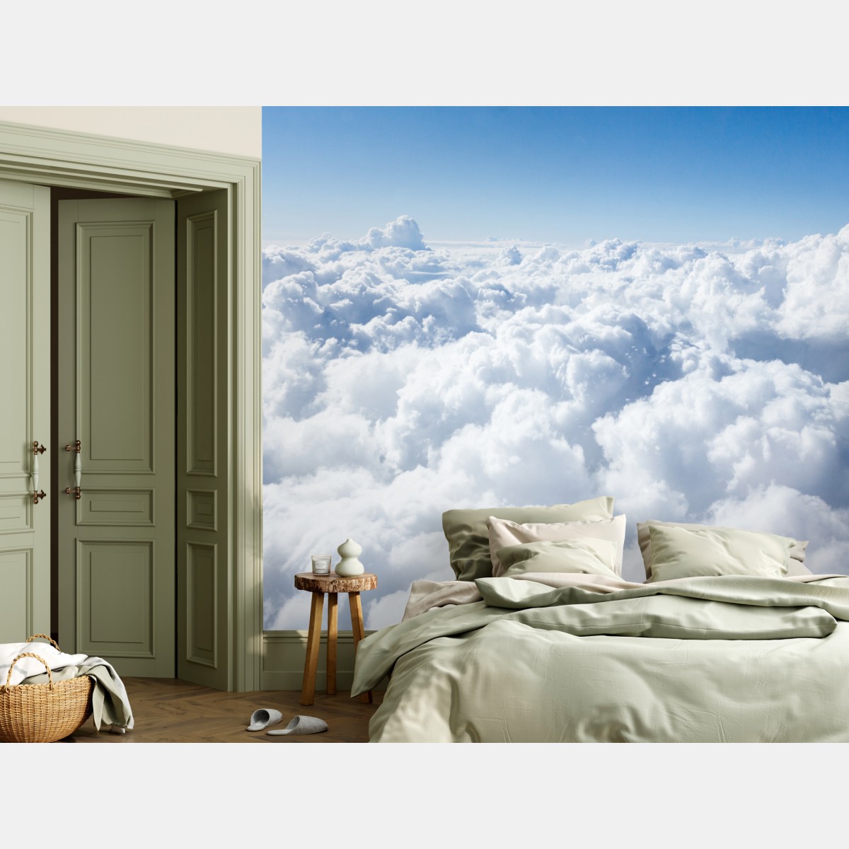 Fototapete ruhige wolkenlandschaft aus der luft – Wallnifity®