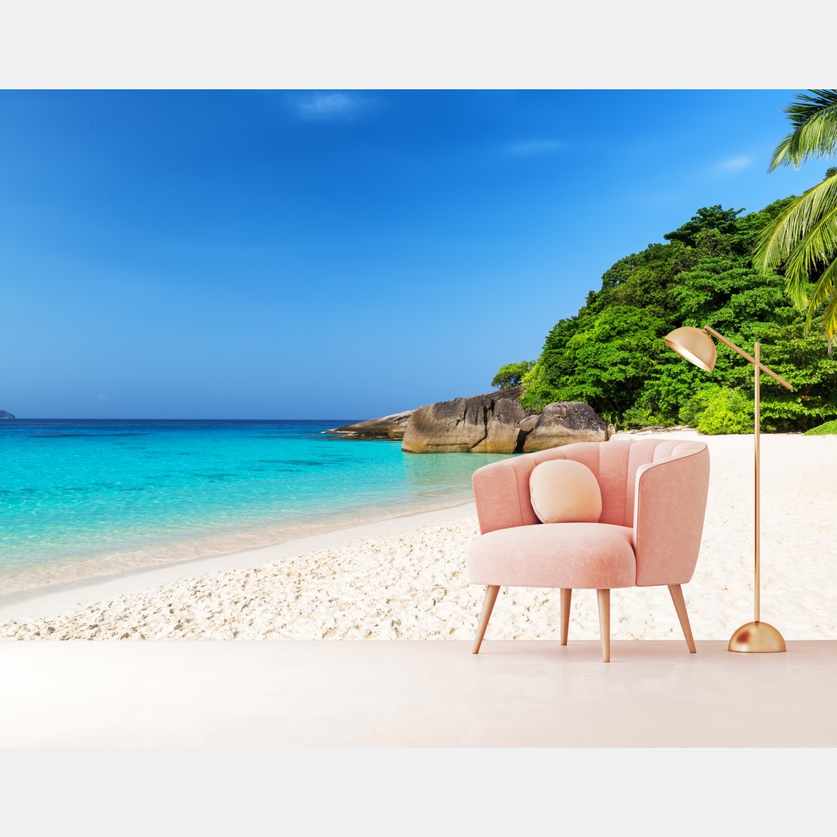 Fototapete Similan Islands türkisstrand panorama – Wallnifity®