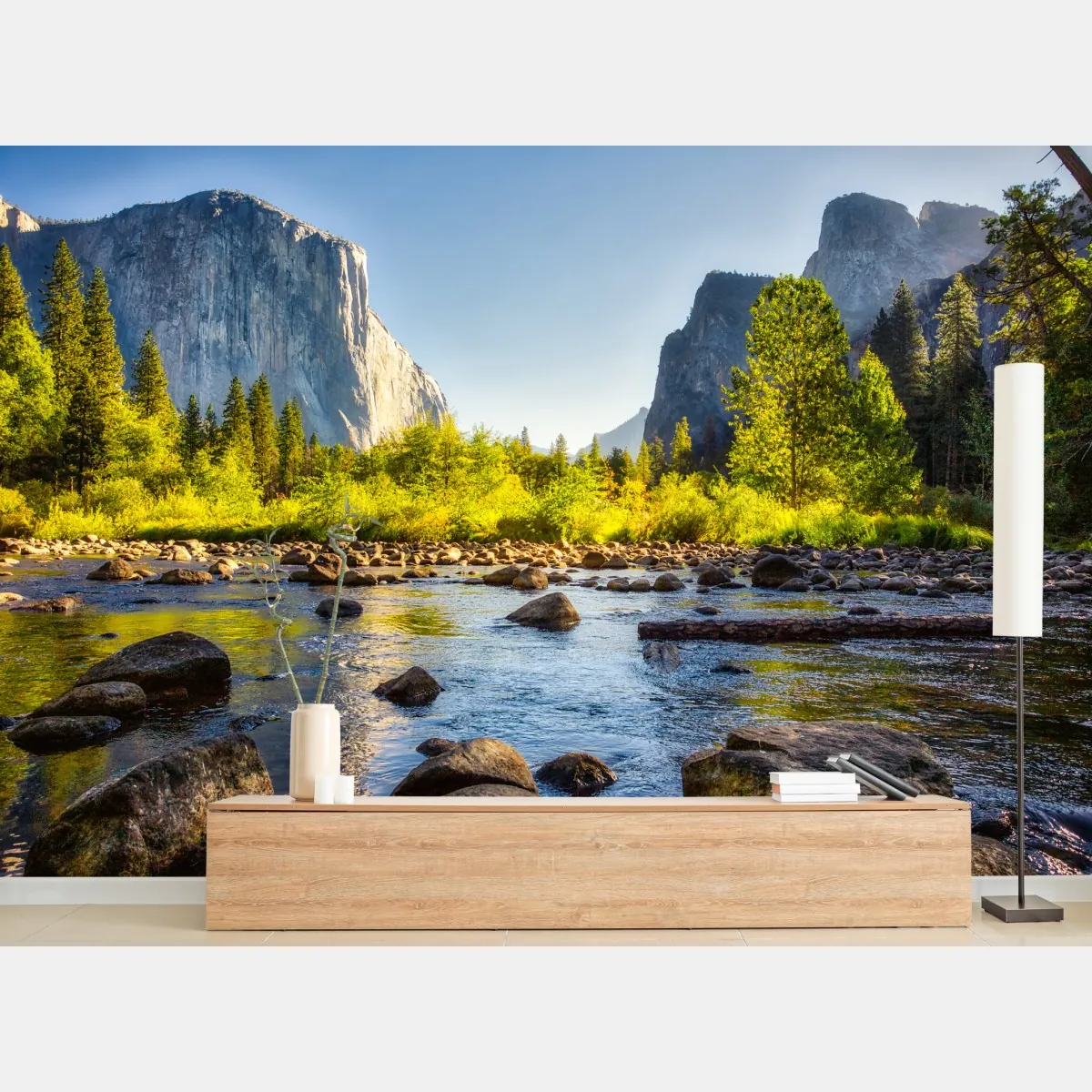 Fototapete goldenes flusstal – Wallnifity®