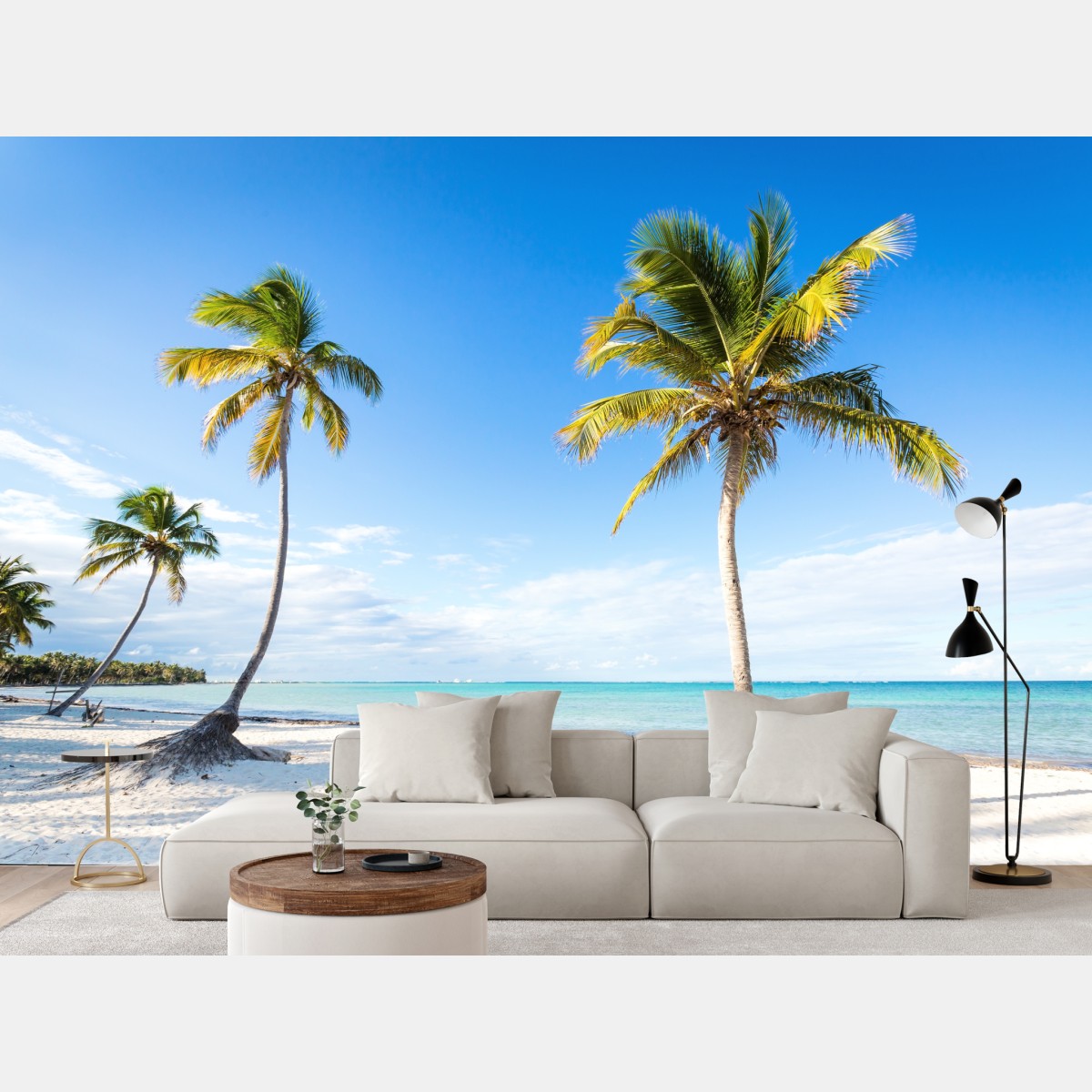 Fototapete tropischer palmenstrand – Wallnifity®