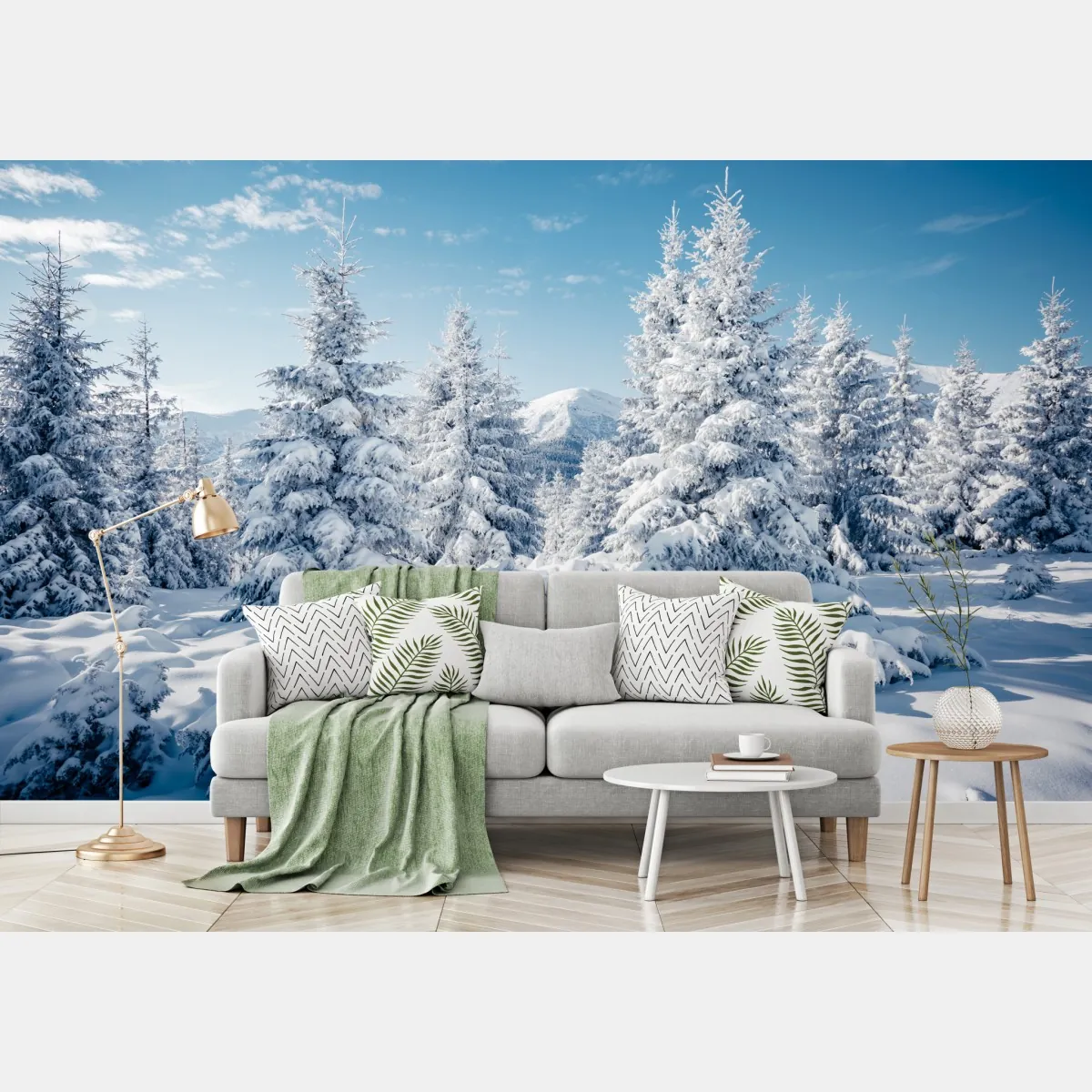 Fototapete winterruhe in den Karpaten – Wallnifity®