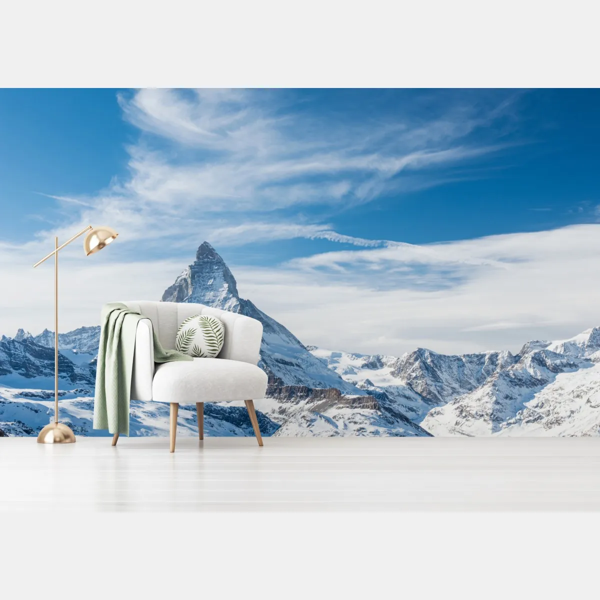 Fototapete majestätischer alpiner gipfel in den Alpen – Wallnifity®