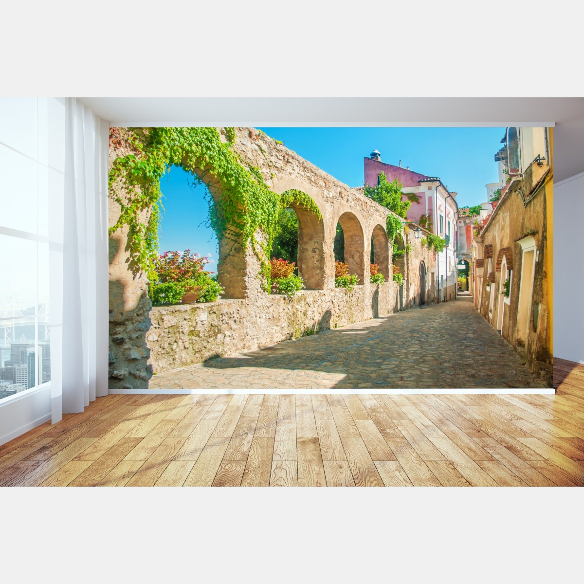 Fototapete sonnige bögen in Ravello – Wallnifity®