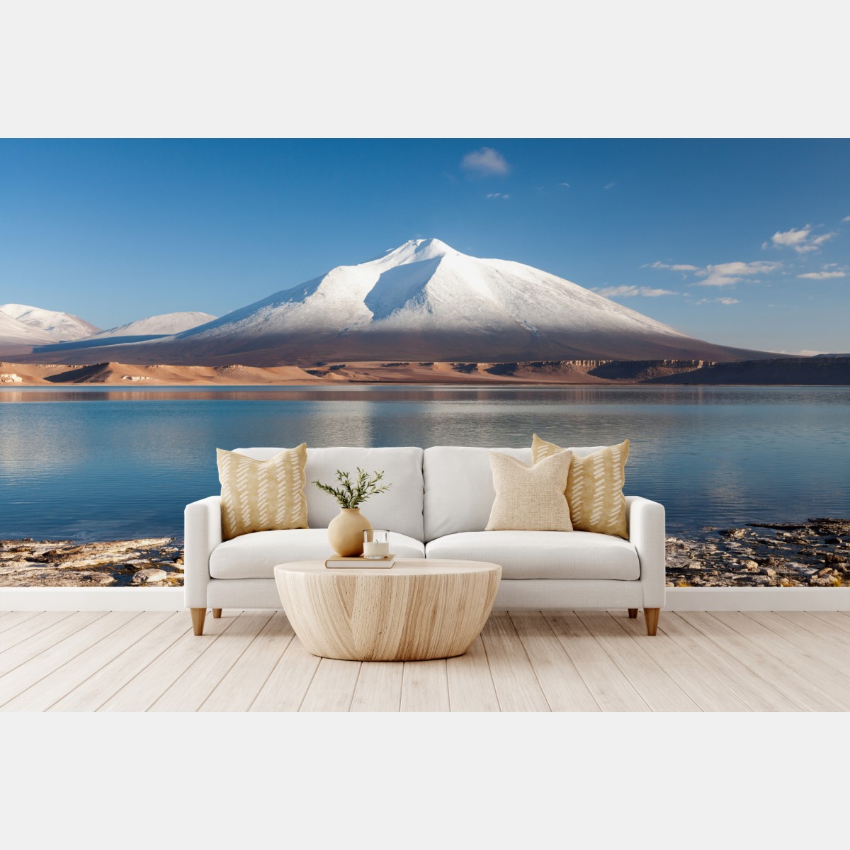 Fototapete Laguna Verde spiegelung in Atacama – Wallnifity®