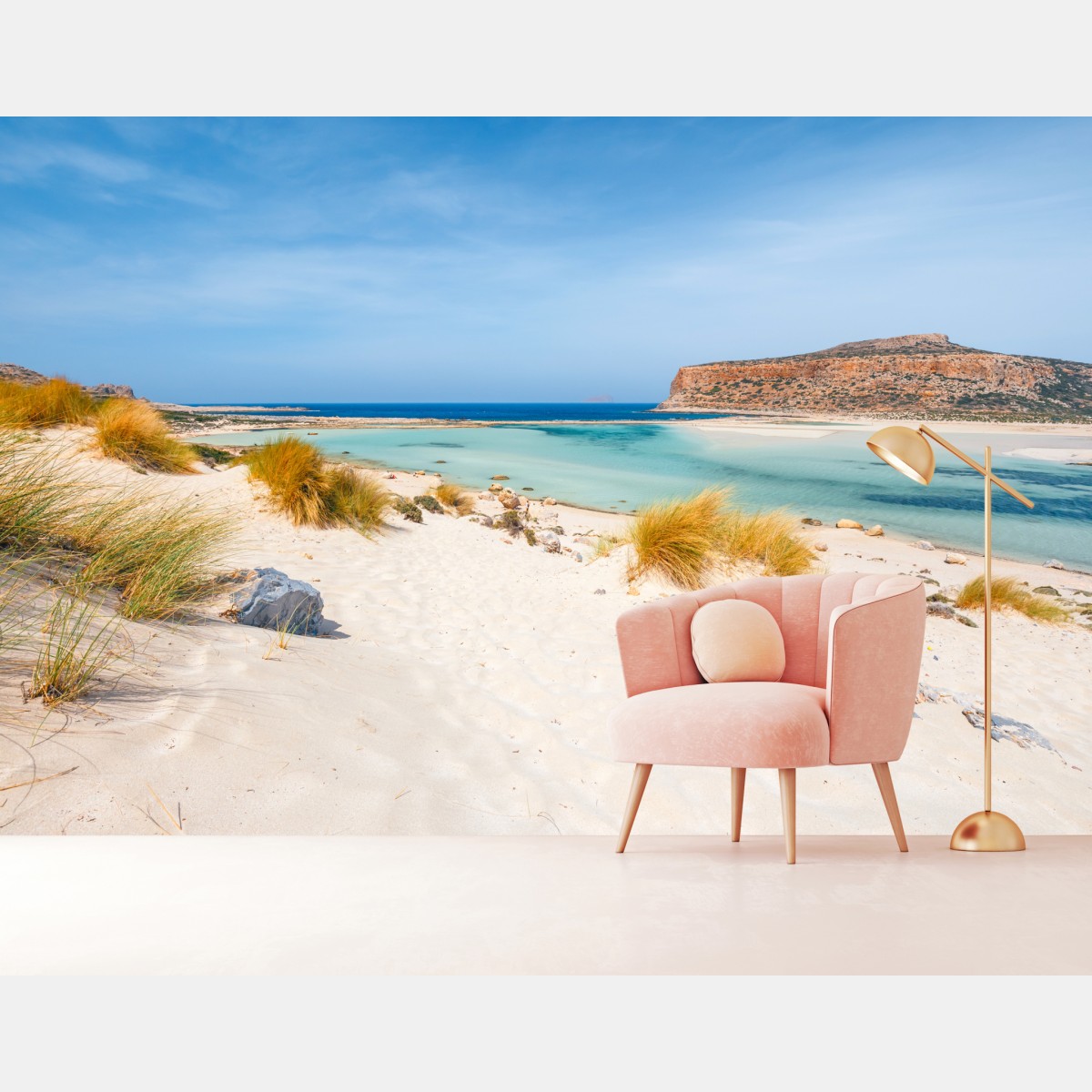 Fototapete lagune Balos, Kreta: türkisser traum – Wallnifity®