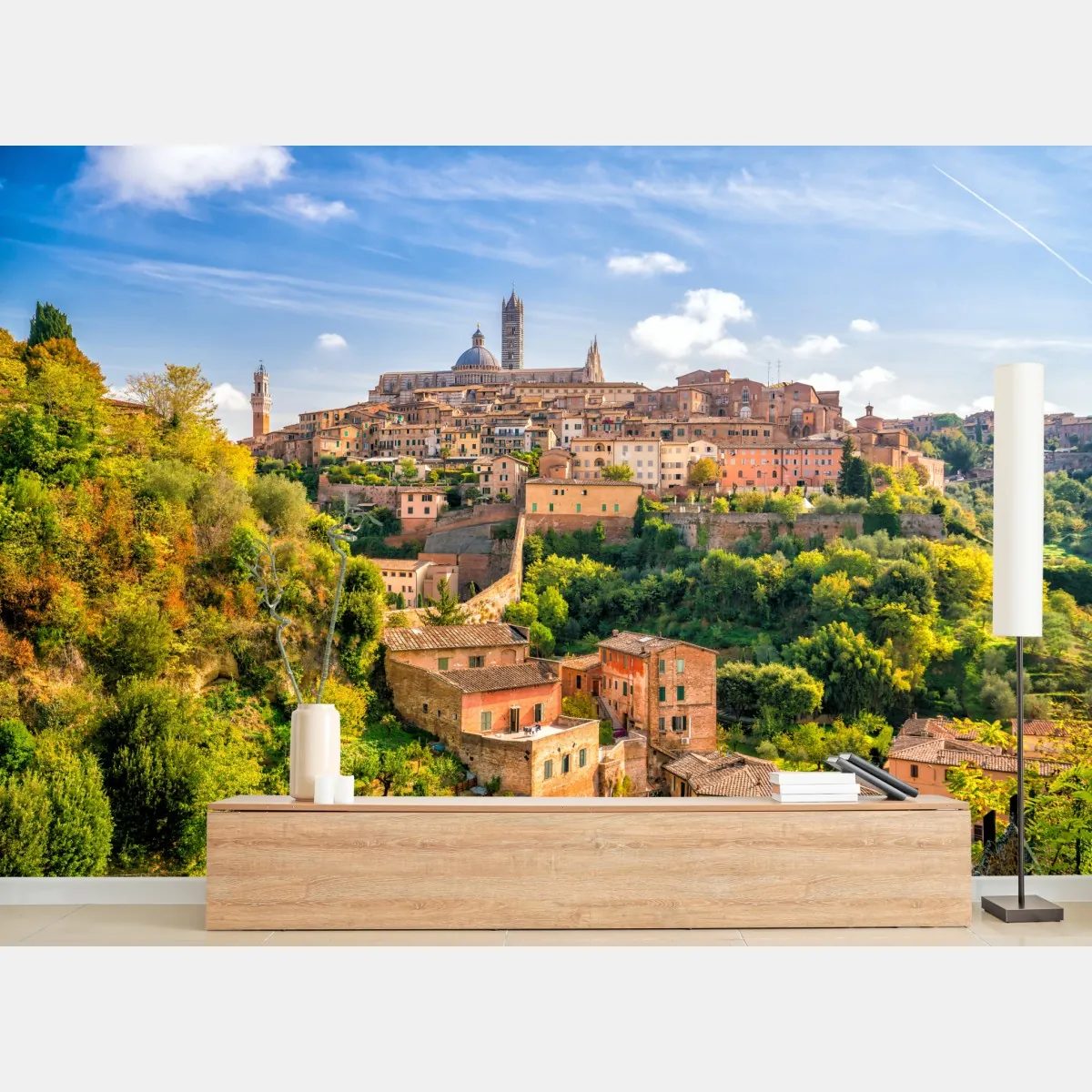 Fototapete Siena stadtpanorama, Italien – Wallnifity®