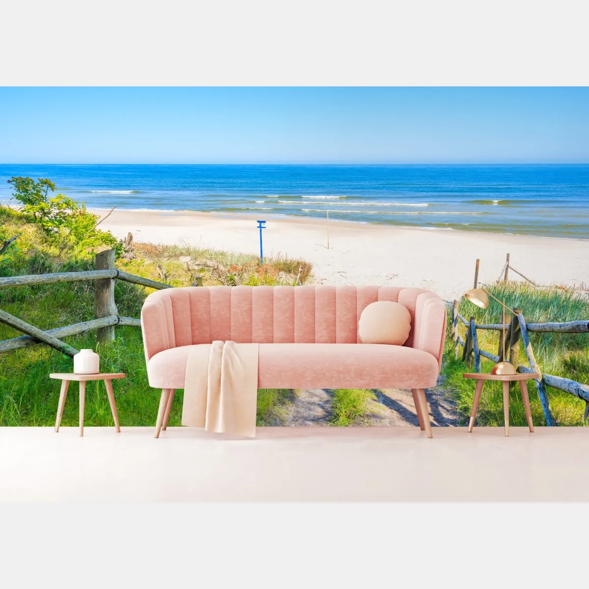Fototapete weg zum strand der Ostsee – Wallnifity®