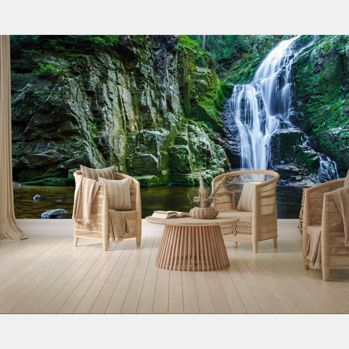 Fototapete wasserfall Kamienczyk im Karkonosze – Wallnifity®