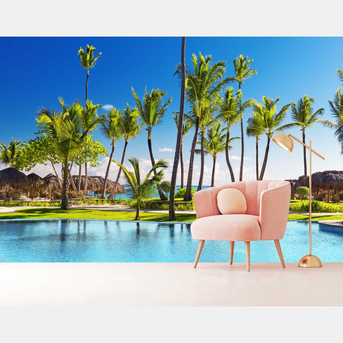 Fototapete tropisches strandparadies in Punta Cana – Wallnifity®