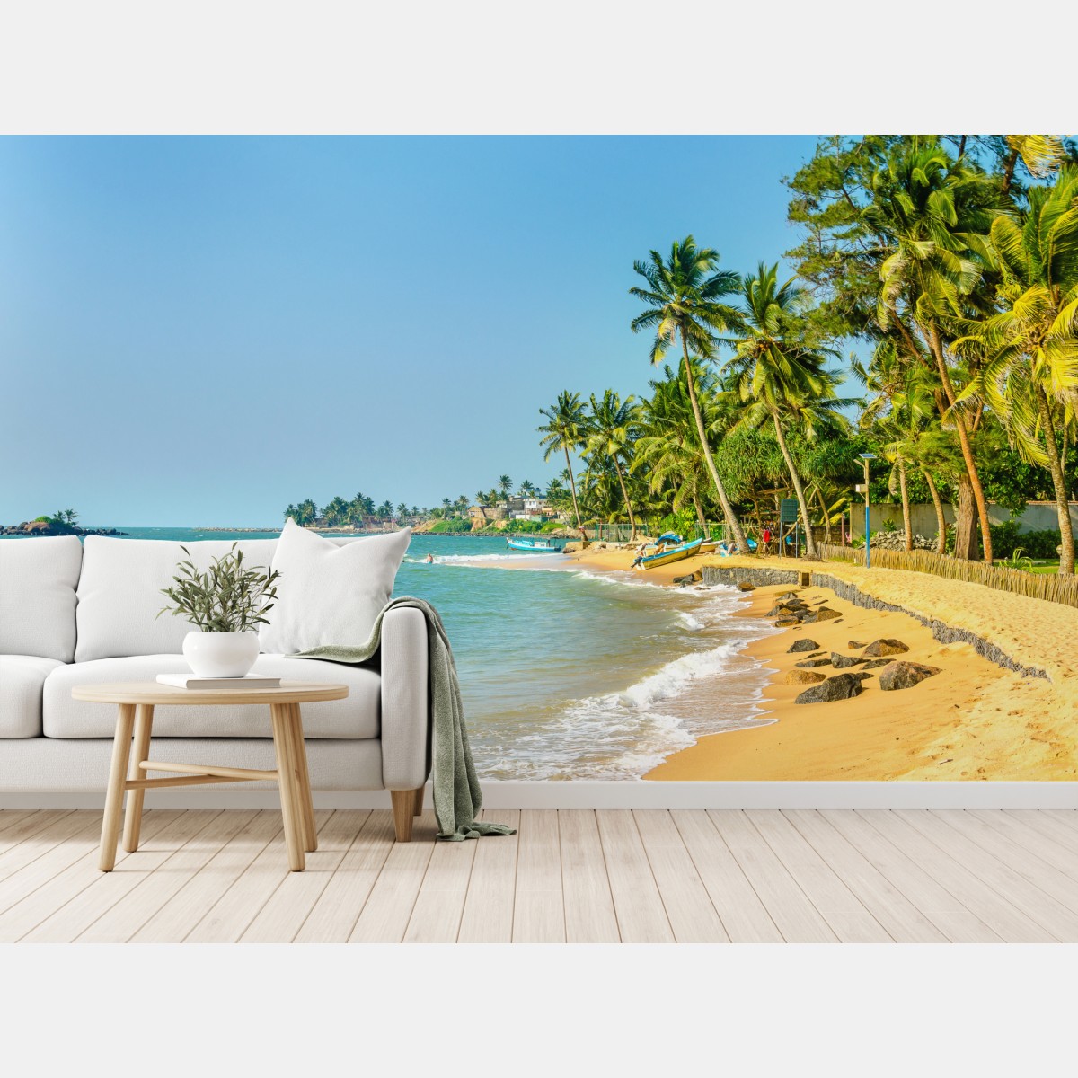 Fototapete tropischer palmenstrand – Wallnifity®
