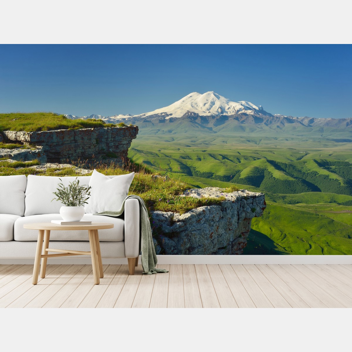 Fototapete majestätischer Elbrus am morgen – Wallnifity®