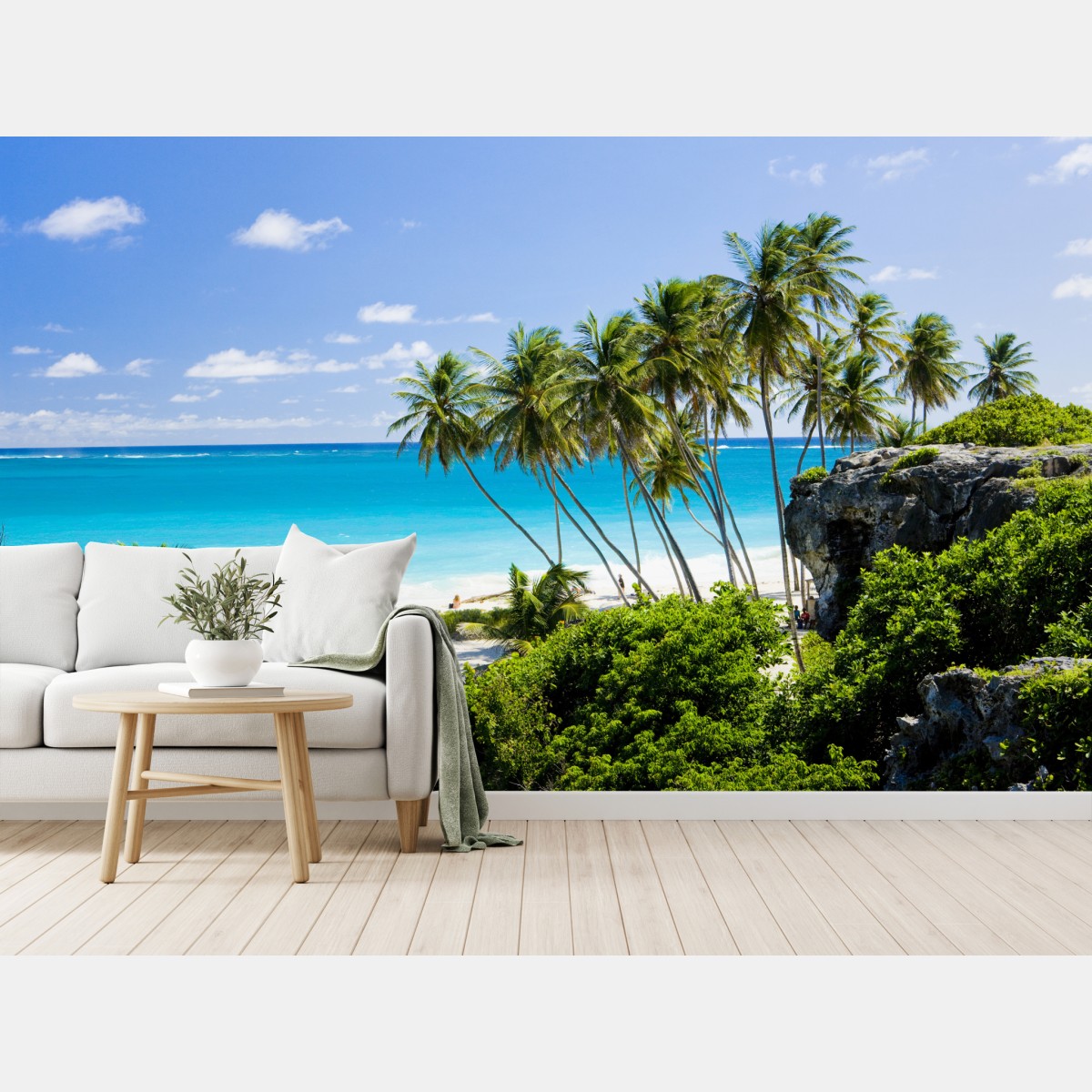 Fototapete Bottom Bay palmenstrand, Barbados – Wallnifity®