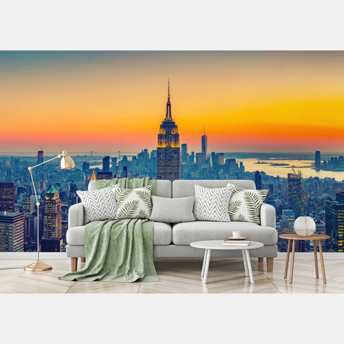 Fototapete sonnenuntergang über New York – Wallnifity®