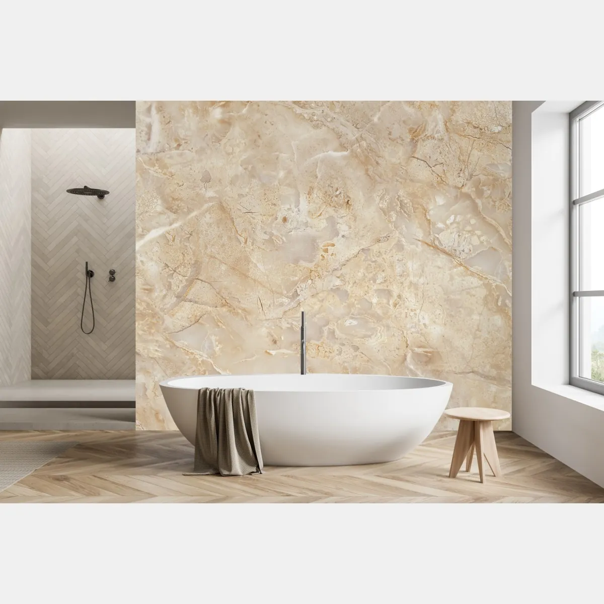 Fototapete beige marmortextur mit natürlichen aderungen – Wallnifity®