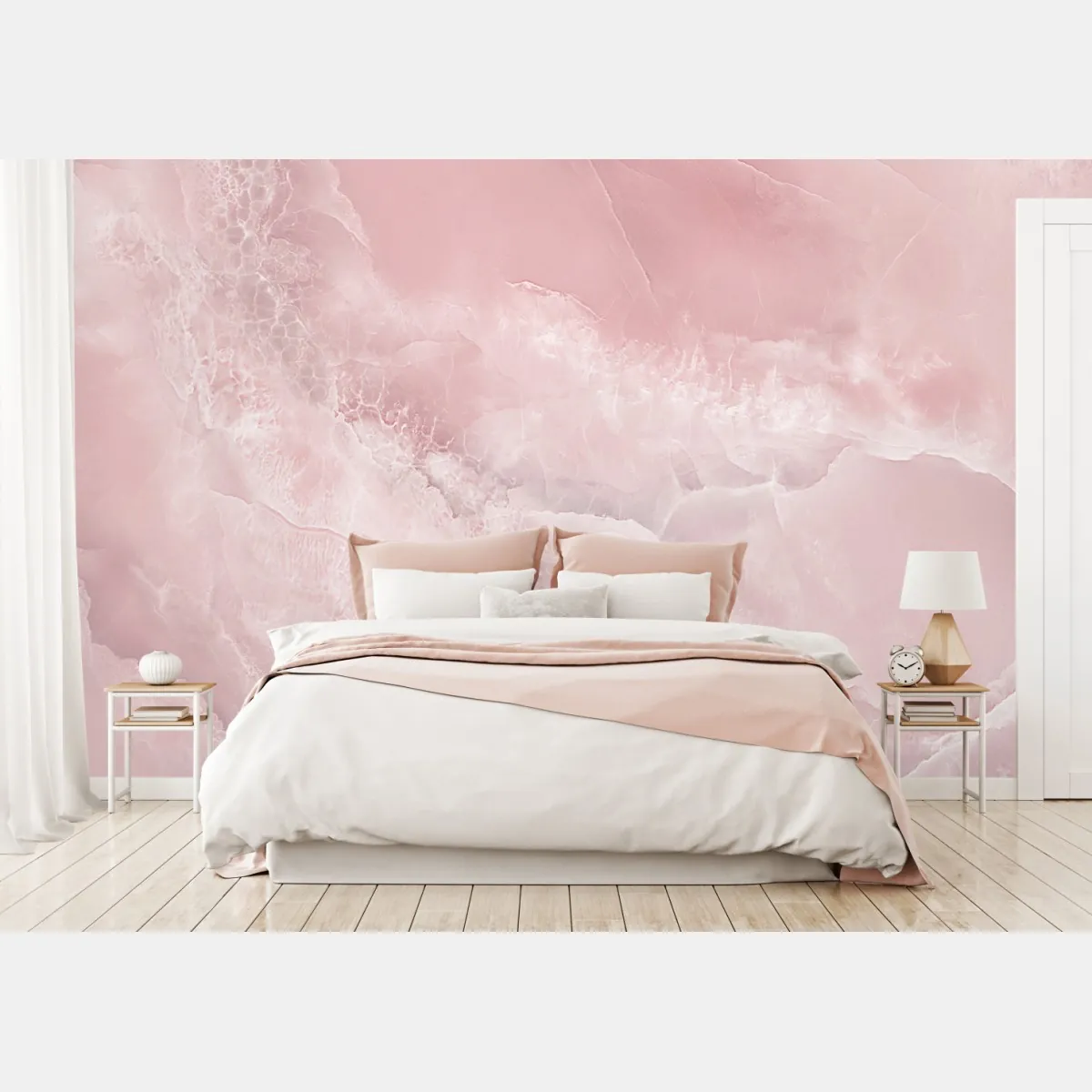 Fototapete zarte rosa marmortextur – Wallnifity®