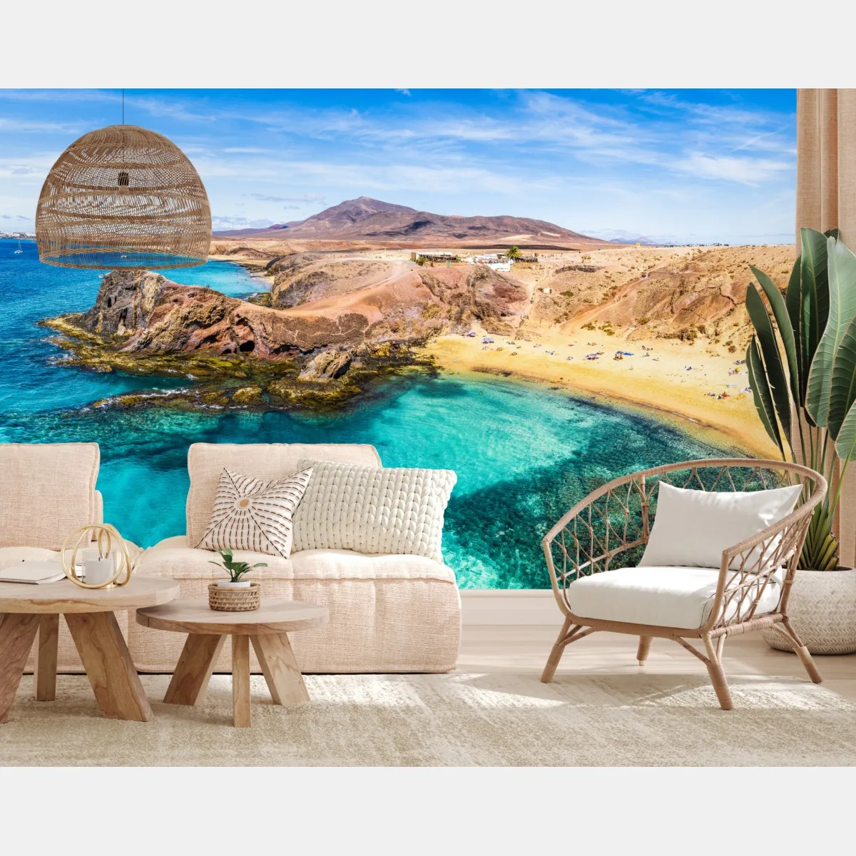 Fototapete türkisbucht bei Papagayo – Wallnifity®